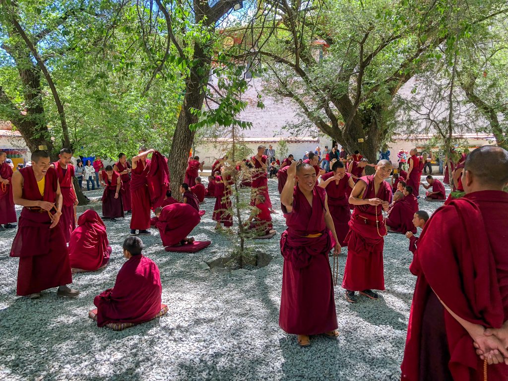 Debating Monks - Sera Monastery - Lhasa, Tibet, China